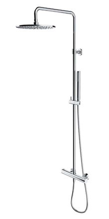 Omnires Omnires Y - Conjunto De Ducha Con Termostato, Di&aacute;metro 25 Cm, Cromo Y1244sucr