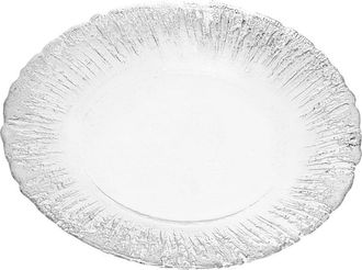 Alice Pazkus Set Of Four 8In Plates With Flashy Silver Design