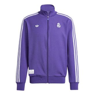 adidas Real Madrid Terrace Icons Track Top Asia Sizing Purple JF2582