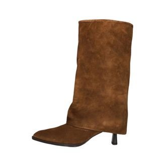 Unisa Schoenen, Dames, Bruin, 39 EU, Wol, Larsy Heeled Boot