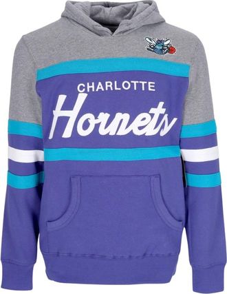 Mitchell & Ness Charlotte Hornets NBA Hoodie Paars - Heren - Hoodies - Veelkleurig - M - Katoen - Hoodies & sweatvesten