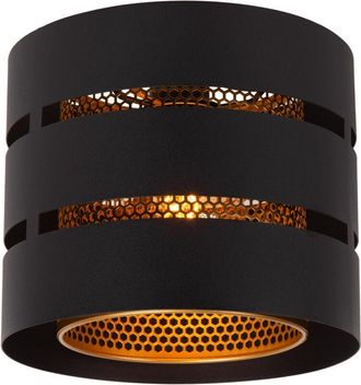 Lucide Lucide - rosas - Flush ceiling light - ø 26 cm - 1xE27 - Black
