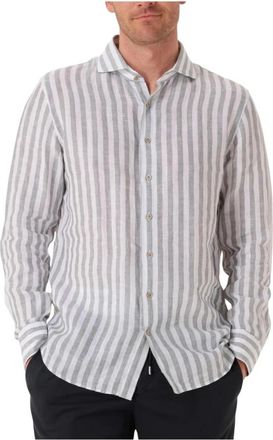 Profuomo X-Cutaway Linnen Overhemd - Heren - Casual Overhemden - Veelkleurig - 5XL - Linnen - Overhemden