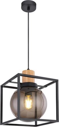 OEM Candellux Lampada A Sospensione Retro Nera E27 &Oslash;19cm