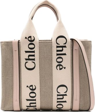 Chloé small Woody tote bag - Neutrals
