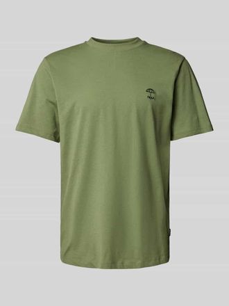Blend T-Shirt mit geripptem Rundhalsausschnitt Modell JENS in Oliv, Gr&ouml;&szlig;e XXL
