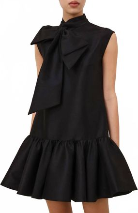 Zimmermann Hypnotic Bow Mini Dress In Black