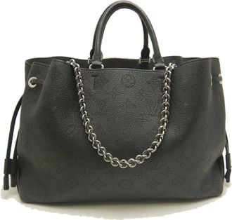 Louis Vuitton Mahina Noir Mahina Leather Tote Bag (Pre-Owned)