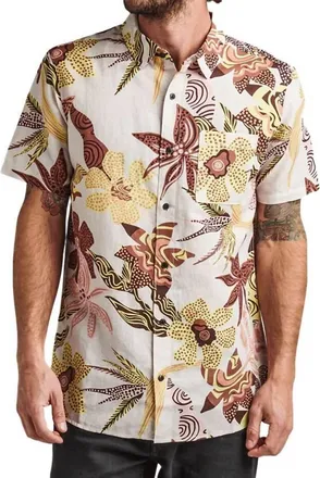 Roark Journey Paradaiso Shirt In Tan