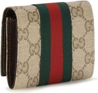 Gucci Womens Beige Cotton Wallet