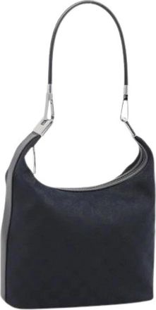 Gucci Pre-owned Vintage GG Canvas Schoudertas - Dames - Vintage Schoudertas - Zwart - ONE Size - Vintage
