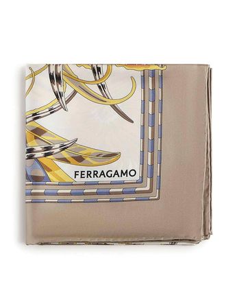 Ferragamo Printed Silk Scarf