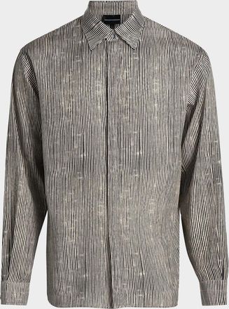 Emporio Armani Irregular Stripe Sport Shirt