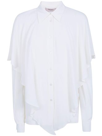 Twin-Set Shirt Ruffled Draped Shirt
