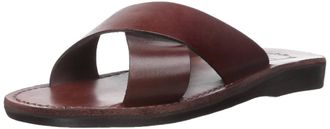 Jerusalem Sandals Elan Slide Sandal In Brown