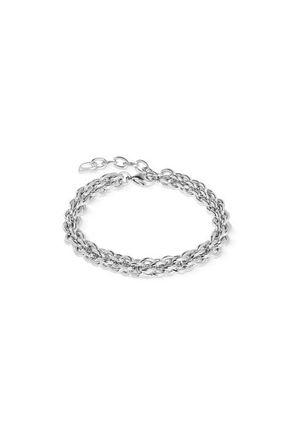 Coeur de Lion Mesh Chain Classic Bracelet in Silver at Nordstrom, Size 8.5