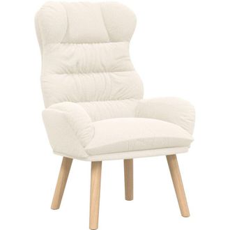 vidaXL Silla Relax Crema 69 X 74 X 93 Cm Tela Vidaxl