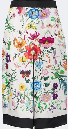 Gucci Gucci Flora silk twill culottes
