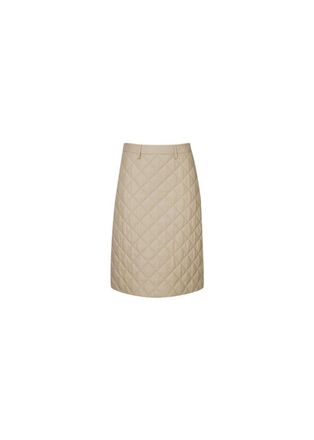 Dodo Bar Or Luna Quilted Leather Midi Skirt Size S