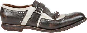 Churchs Schoenen, Heren, Bruin, 44 EU, Leer, Nabuk en Glac&eacute; Leren Mocassin
