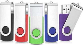 OEM Paquete De 5 Unidades De Memoria Usb De 32 Gb, Memory Stick 2.0, Almacenamiento Giratorio, Llavero Usb, Disco U
