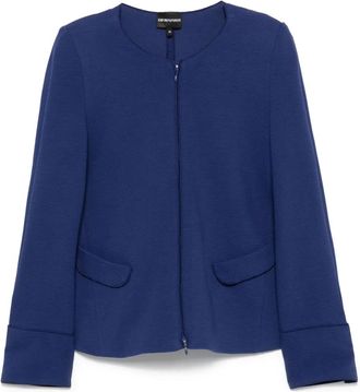 Emporio Armani Giacca Ottoman in jersey - Blu