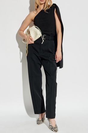 Bottega Veneta Trousers With Belt, Womens, Black