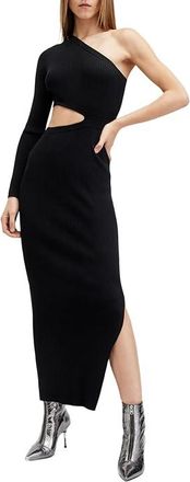 AllSaints Daisy Dress Womens Dress Black : SM, Polyester/Viscose