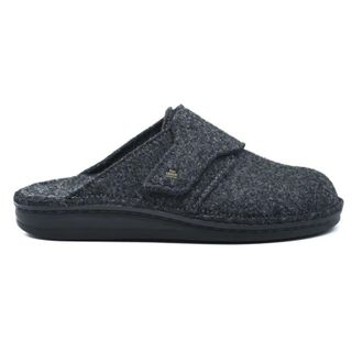 Finn Comfort Tirol Textile Synthetic Mens Slip On Sandals - Anthracite - Size:UK 10.5
