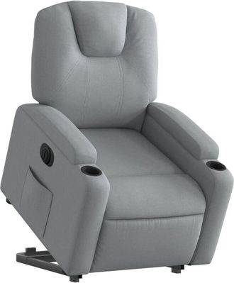 vidaXL Vidaxl - Sillón eléctrico reclinable elevable de tela gris claro