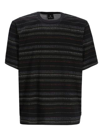Paul Smith T-shirt con dettaglio a righe - Nero