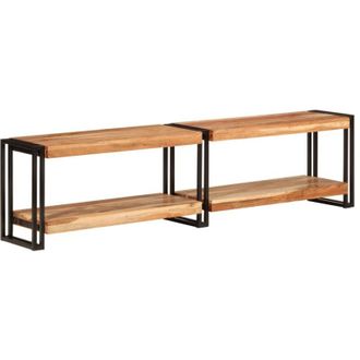 vidaXL Vidaxl - Mueble De Tv Madera Maciza De Acacia 160x30x40 Cm