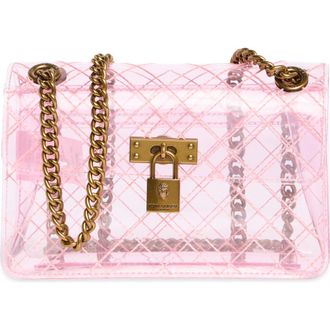 Kurt Geiger Mini Brixton Vinyl Convertible Shoulder Bag in Light/Pastel Pink at Nordstrom Rack