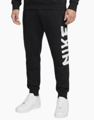 Nike Mens Nike Mens Jogger Club Graphic Full Pants - Black - Size: 35/34/32