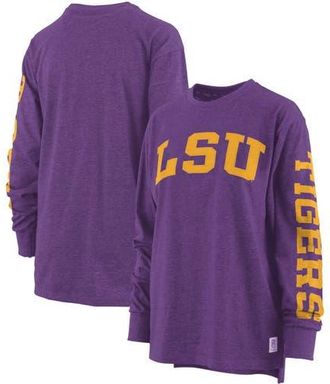 Pressbox Womens Pressbox Purple LSU Tigers Two-Hit Canyon Long Sleeve T-Shirt at Nordstrom, Size Small