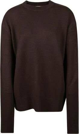 Frankie Shop Trui met ronde hals - Dames - Ronde hals truien - Bruin - L - Truien & Vesten