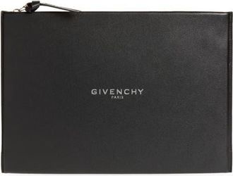 Givenchy Antigona Padded Leather Zip Pouch in Black at Nordstrom
