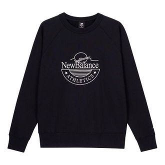 New Balance Athletics Graphic Sweat Crew Asia Sizing Black MT33506-BK