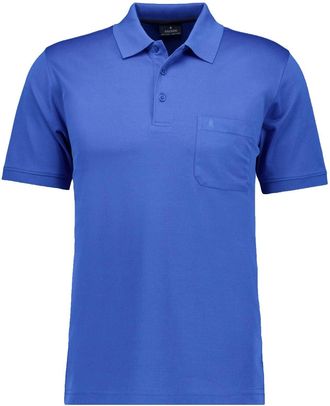 Ragman Mens Soft Knit Polo with Chest Pocket, Short Sleeve, Royal Blue-736, XL