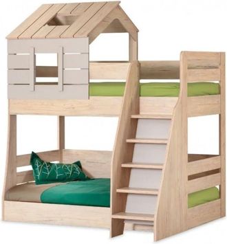 Muemue Litera casita escalera derecha aglomerada gris 90/100x200cm