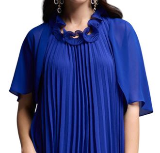 Joseph Ribkoff Sheer Bolero Jacket In Royal Sapphire
