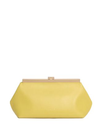 Fabiana Filippi leather clutch bag - women - Nappa Leather - One Size - Yellow