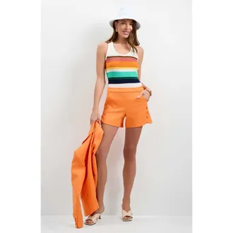 Trina Turk Violetta Tank in Whitewash/multi at Nordstrom, Size X-Small