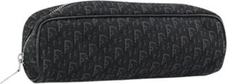 Dior Pre-owned Trotter Canvas Pouch - Dames - Vintage Accessoires - Zwart - ONE Size - Vintage