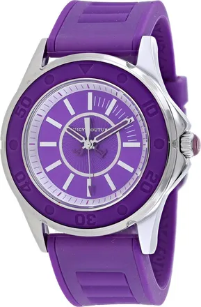 Juicy Couture Womens Rich Girl Purple Dial Watch