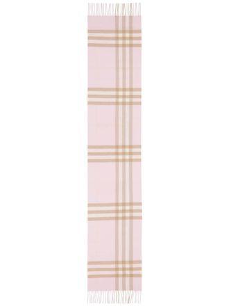 Burberry Sciarpa con motivo tartan - Rosa