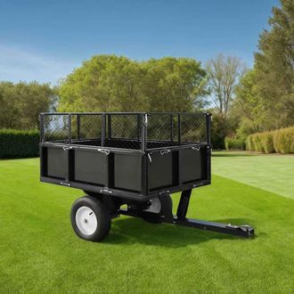 vidaXL Carro Remolque Inclinable De Cortac&eacute;sped Carga De 300 Kg Vidaxl