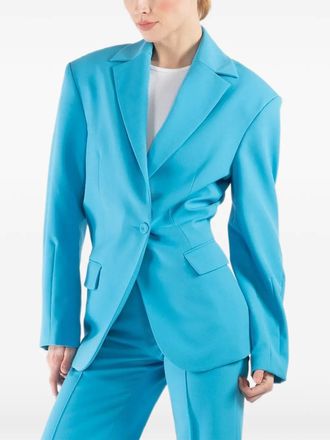 NU&Eacute; blue single-breasted blazer - Blauw