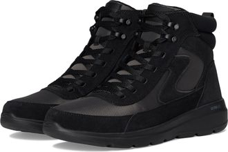 Skechers Womens Glacial Ultra Wanderlust Ankle Boot, Black Suede/Textile, 4.5 UK