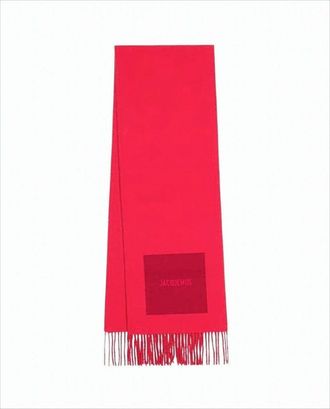 Jacquemus Long Wool Scarf With Fringed Edges